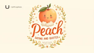 Delightful Peach Saying And Quotes