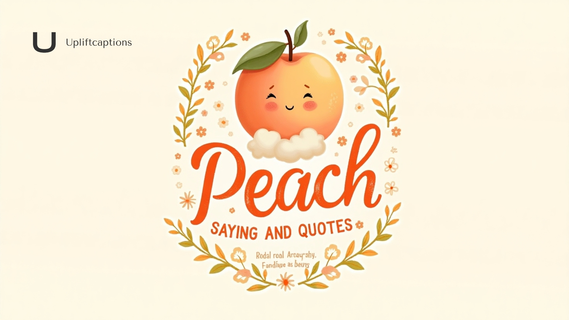 Delightful Peach Saying And Quotes